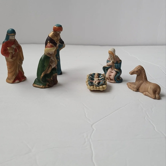 Nativity Set lot of 6 (without Joseph - Picture 1 of 6